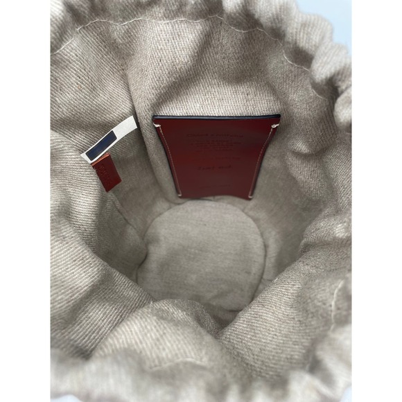 NEW CHLOE SMALL WOODY BASKET BUCKET RAFFIA STRAW SHOULDER BAG PURSE - Picture 12 of 14